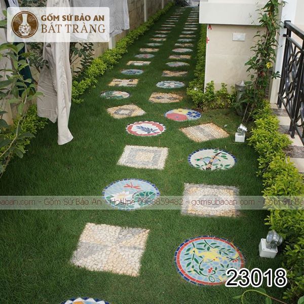 Gạch Mosaic Sân Vườn Bát Tràng - 23018