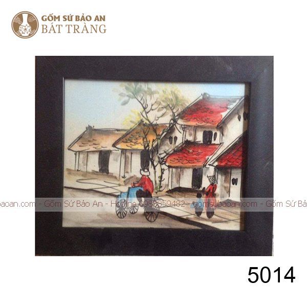 Tranh Gốm Sứ Phố Cổ Bát Tràng - 5014