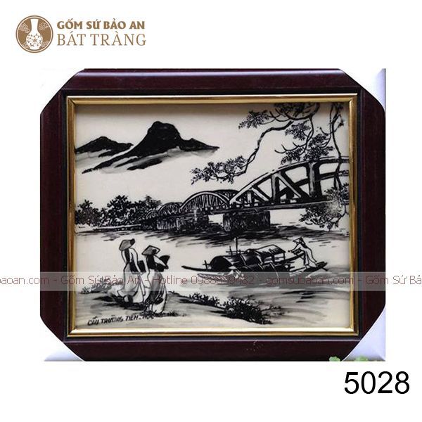 Tranh Gốm Sứ Bát Tràng Huế - 5028